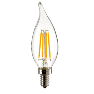 Λαμπτήρας LED Fillament 6W E14 C35 Ντιμαριζόμενος