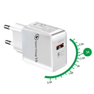 Power Adapter Quick Charge 3.0 με θύρα USB