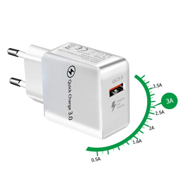 Power Adapter Quick Charge 3.0 με θύρα USB