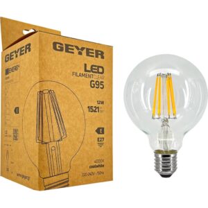 Λαμπτήρας LED G95 τύπου γλόμπος 12w filament