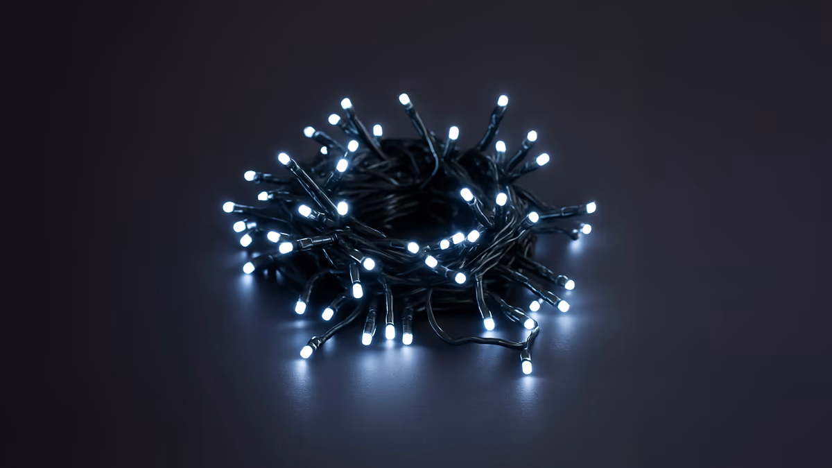 Lucas 300 Led Λαμπάκια Σε Σειρά Με Πρόγραμμα 8 Λειτουργιών Ψυχρό Λευκό