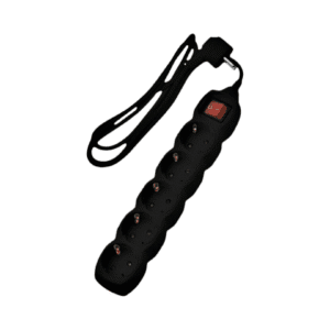 Lucas Πολύπριζο 5 Θέσεων Με Καλώδιο και Διακόπτη Μαύρο