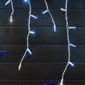 Lucas 100 Led Λαμπάκια Βροχή Επεκτεινόμενα Ψυχρό Λευκό