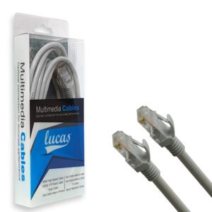 Καλώδιο Δικτύου Ethernet UTP Cat6 10m Γκρι Lucas