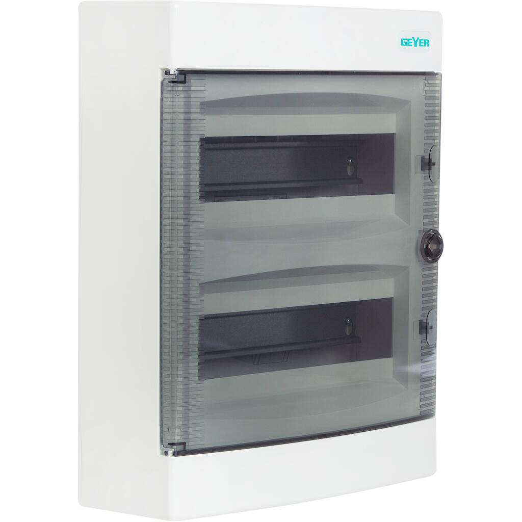 Geyer Πίνακας Επίτοιxος 2x12M διάφανη πόρτα IP40
