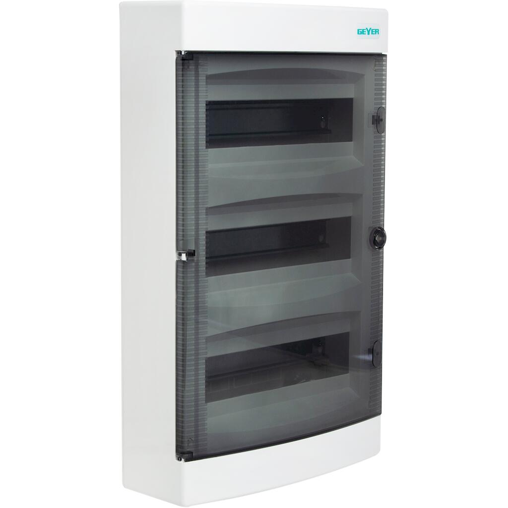 Πίνακας Επίτοιxος 3x12M διάφανη πόρτα IP40 Geyer