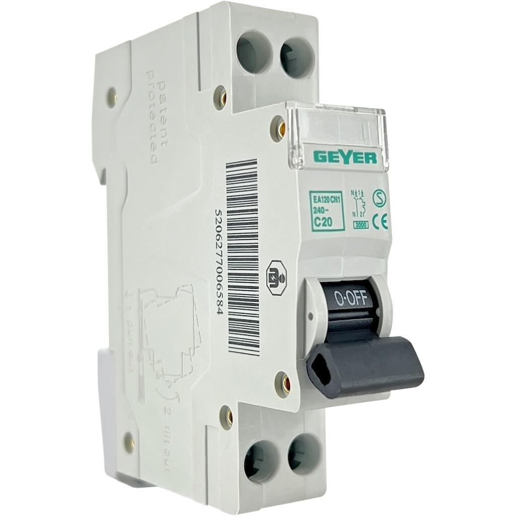 Αυτόματη Ασφάλεια 1P C+N 1M 20A 3kA