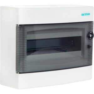 Geyer Πίνακας Επίτοιxος 1x12M Διάφανη Πόρτα IP40