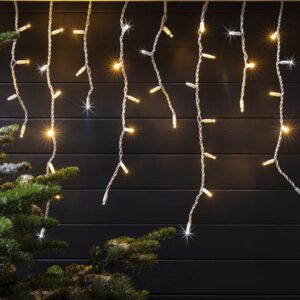 Lucas 100 Led Λαμπάκια Βροχή Επεκτεινόμενα Θερμό Λευκό