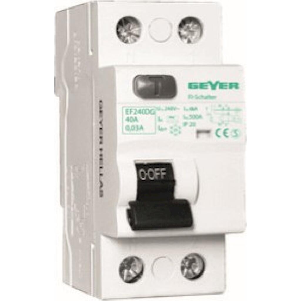 Ρελέ διαρροής 2P 25A 30mA