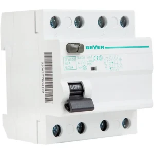 Ρελέ διαρροής 4P 40A 30mA Τύπος AC Geyer