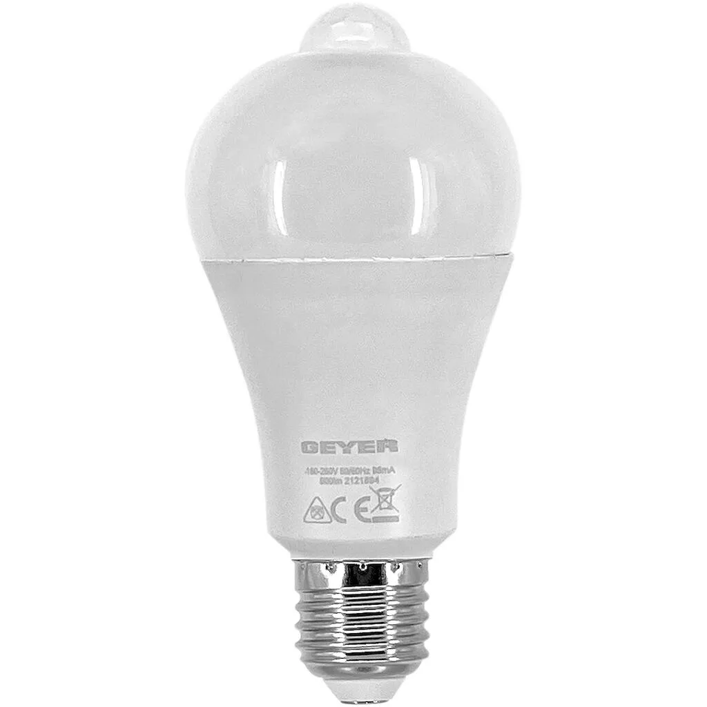 Λαμπτήρας LED E27 A65 11W Geyer με αισθητήρα