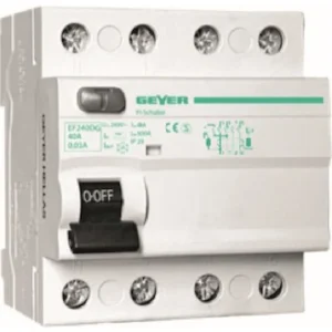 Ρελέ διαρροής 4P 63A 100mA Τύπος AC Geyer