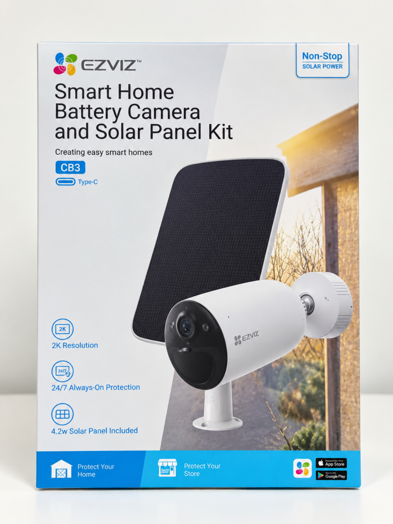 EZVIZ Battery camera and Solar Panel Kit